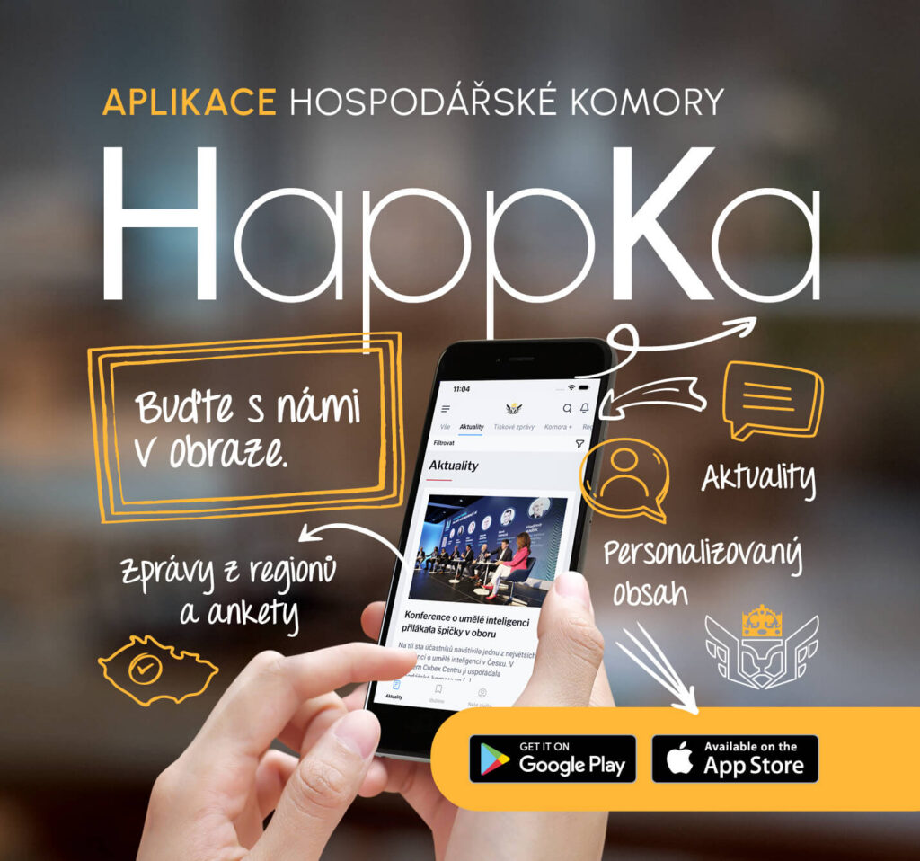 Aplikace Hospodářské komory Happka – aktuality, zprávy z regionů a ankety v mobilu